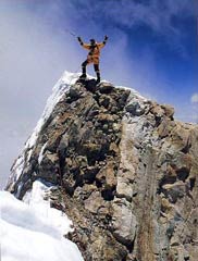 Manaslu Book - Himalayan Quest: Ed Viesturs on the 8,000-Meter Giants - Ed Viesturs on Manaslu Summit